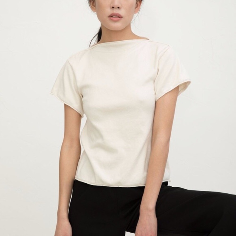 Elizabeth Suzann/Alabama Chanin Eva Tee in Ivory